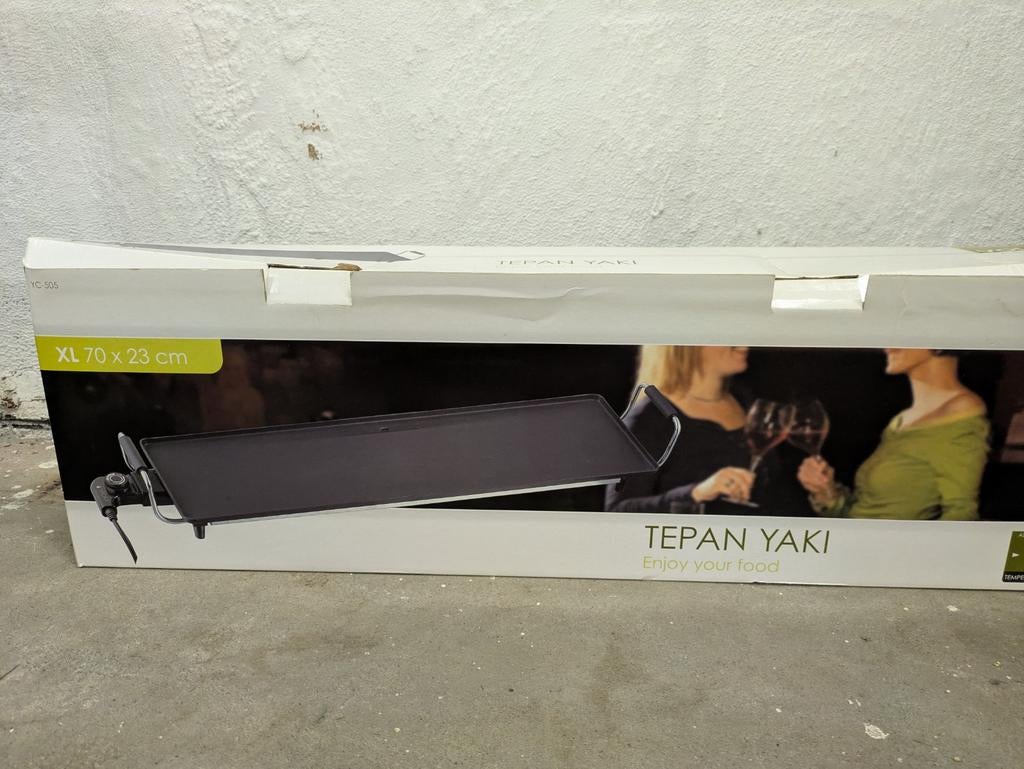 XL Teppanyaki Grillplaat 70x23 cm - Nieuw in doos, Ophalen of Verzenden, Nieuw, 4 t/m 7 personen