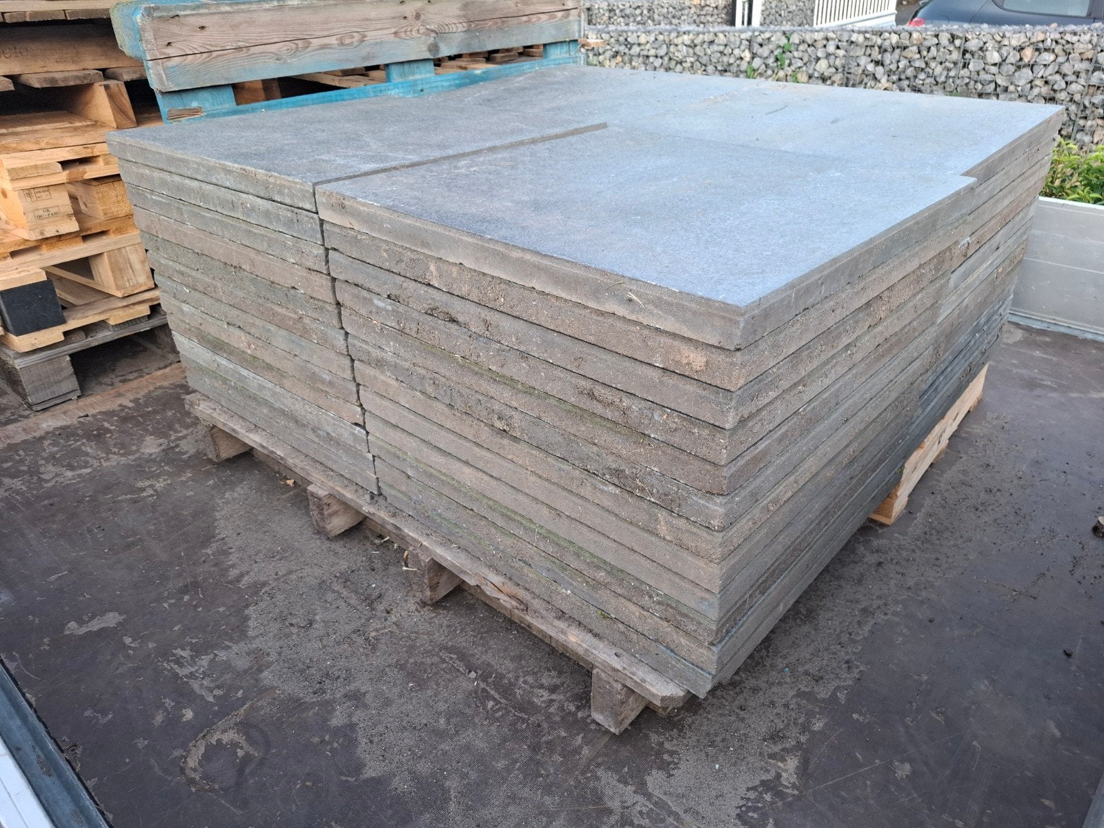 25m² Blauwe Natuursteen Look Terrastegels 60x60, Tuin en Terras, Ophalen