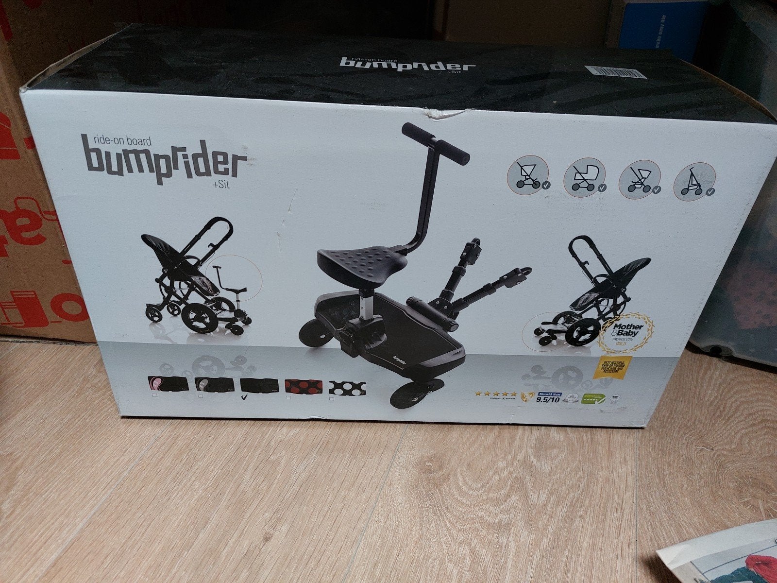 NIEUW - Bumprider + sit / meerijdplankje + zitje kinderwagen, Ophalen, Nieuw, Kinderwagen, Overige merken