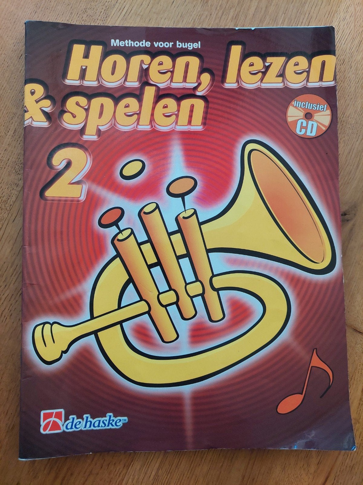 Horen, lezen & spelen 2 - Methode voor bugel, Gebruikt, Overige genres, Les of Cursus, Overige instrumenten