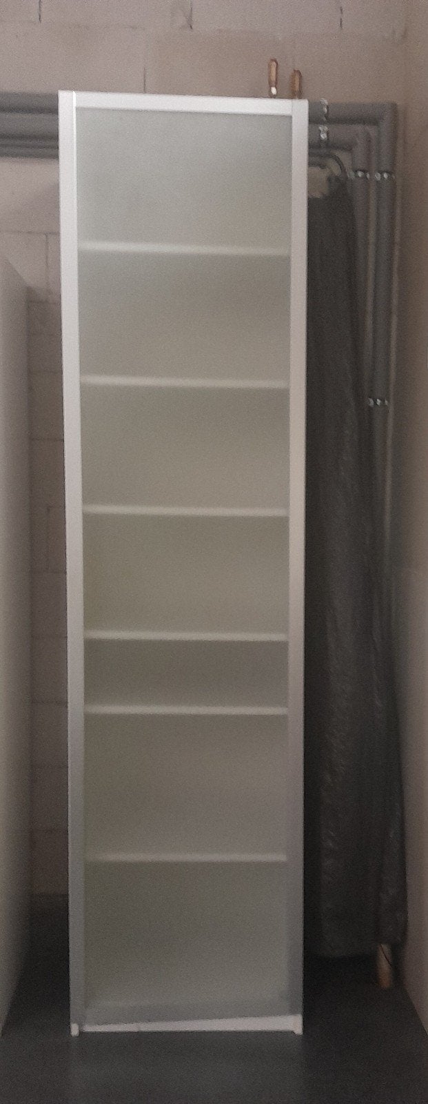 Hoge Ikea Pax kast met glazen deur en planken, Ophalen, 200 cm of meer, 50 tot 100 cm, Zo goed als nieuw