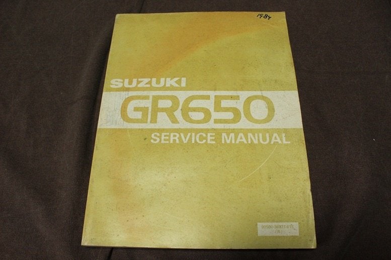 Suzuki GR650 1983/1984 motorcycle service manual GR 650, Ophalen of Verzenden, Suzuki