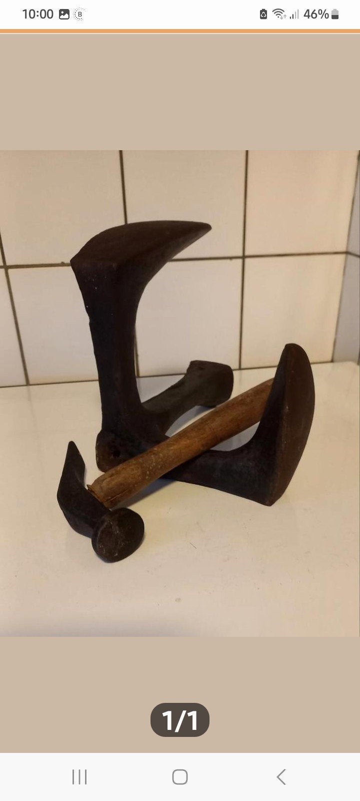 Schoenleest met hamer, Antiek en Kunst, Ophalen of Verzenden