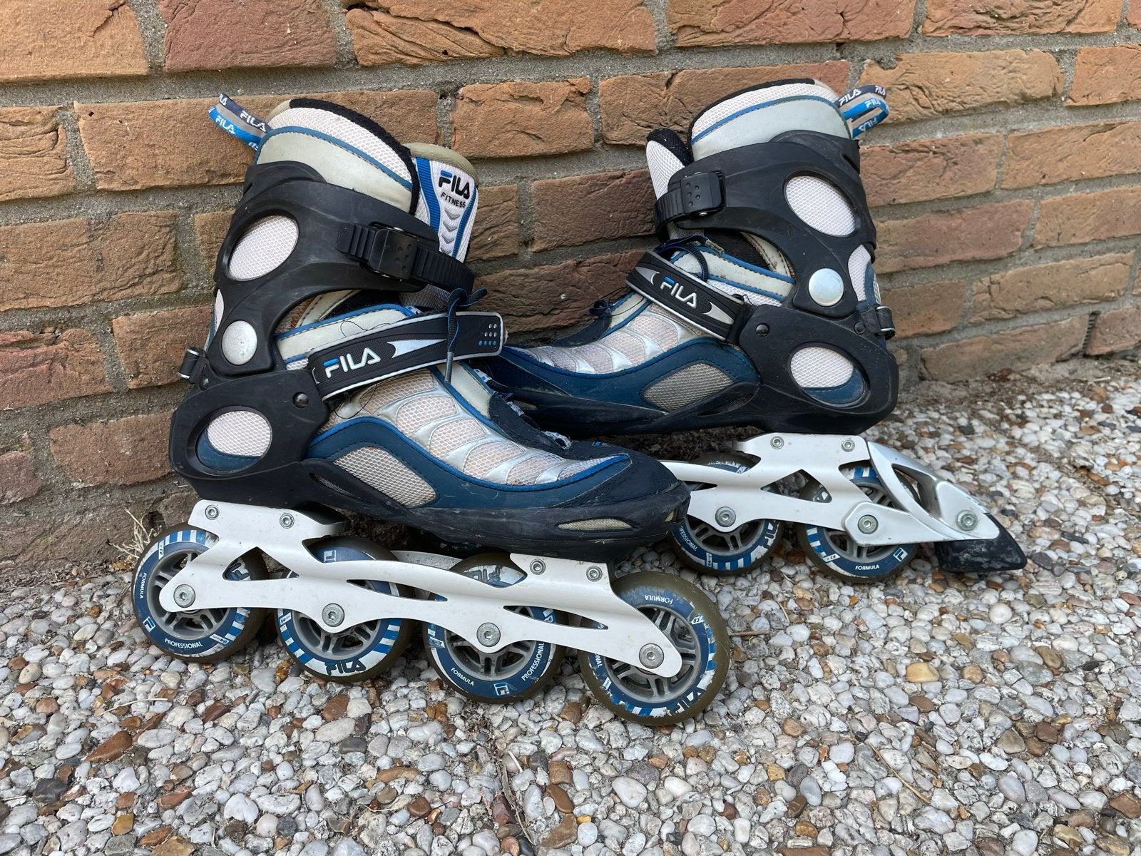 Fila Inline Skates Maat 41 met Bescherming, Ophalen, Gebruikt, Inline skates 4 wielen, Dames