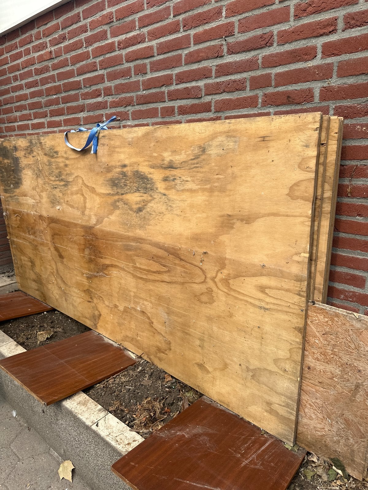 Underlaymentplaat 7x gratis ophalen, Doe-het-zelf en Verbouw, Hout en Planken, Gebruikt, Minder dan 25 mm, Overige typen, Ophalen of Verzenden