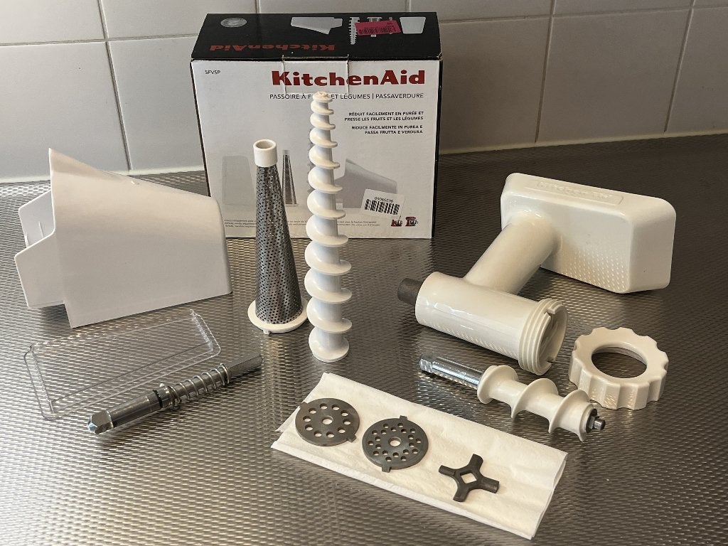 kitchenaid vleesmolen en passeerzeef, Gebruikt, Ophalen of Verzenden, Vaatwasserbestendig, Minder dan 1 liter