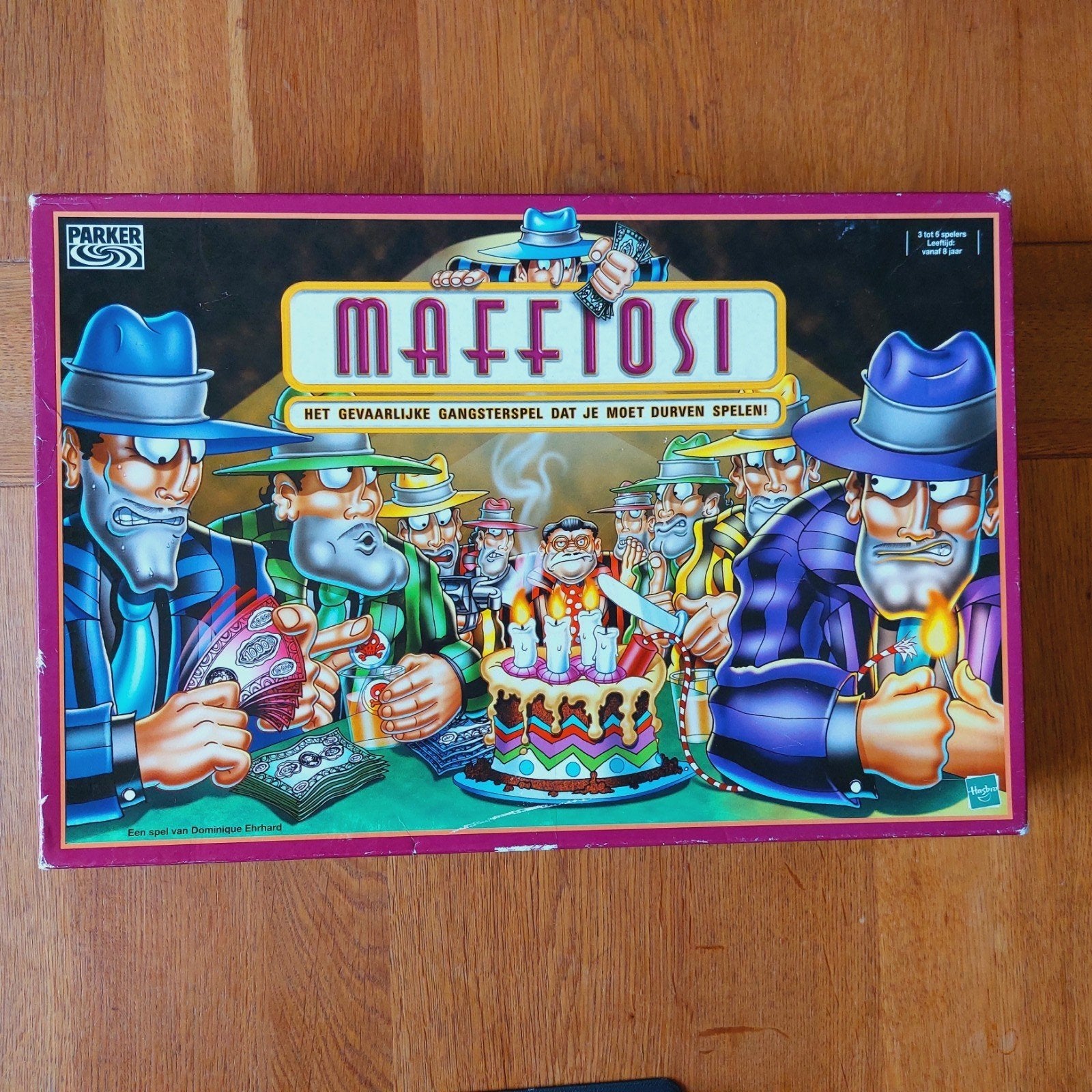 Maffiosi Bordspel Parker - Compleet en Goede Staat, Vijf spelers of meer, Ophalen of Verzenden, Gebruikt, Parker