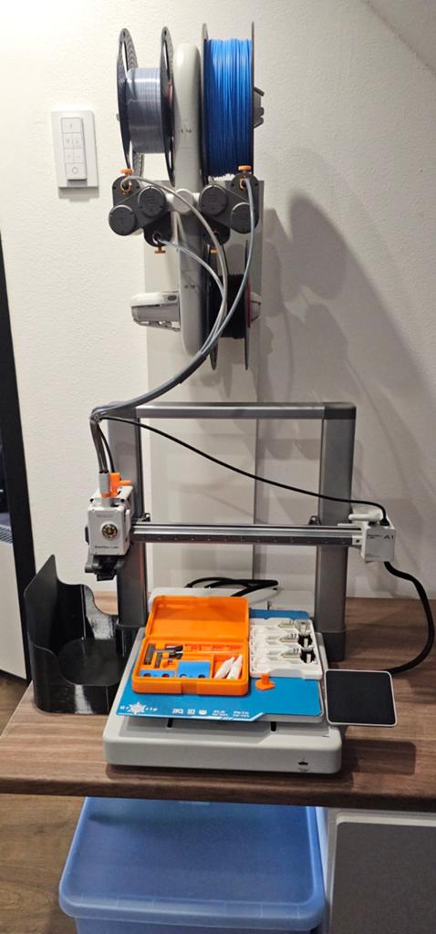 Bambu lab A1 met AMS. 3D-printer met accessoires en filament, Computers en Software, 3D Printers, Ophalen of Verzenden, Zo goed als nieuw