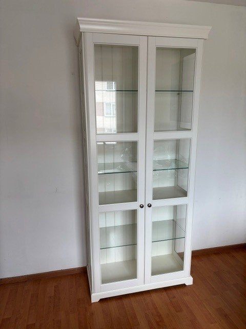 IKEA vitrinekast Liatorp, Ophalen, Met deur(en), 50 tot 100 cm, Zo goed als nieuw