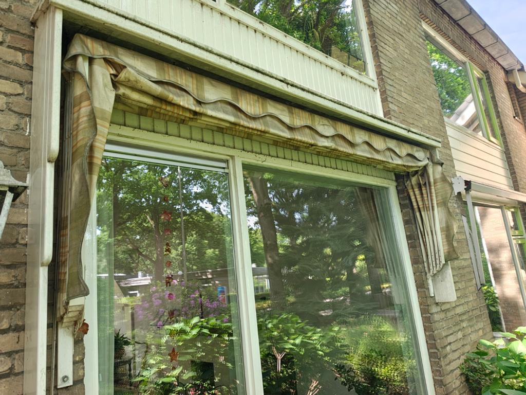 Gebruikt uitvalscherm - Klassiek design, Ophalen, Gebruikt, 150 tot 300 cm, 250 cm tot 450 cm