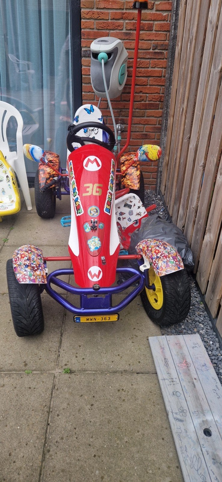 Unieke BERG Mario Kart Skelter - Volledig Gerestaureerd, Ophalen of Verzenden, Berg