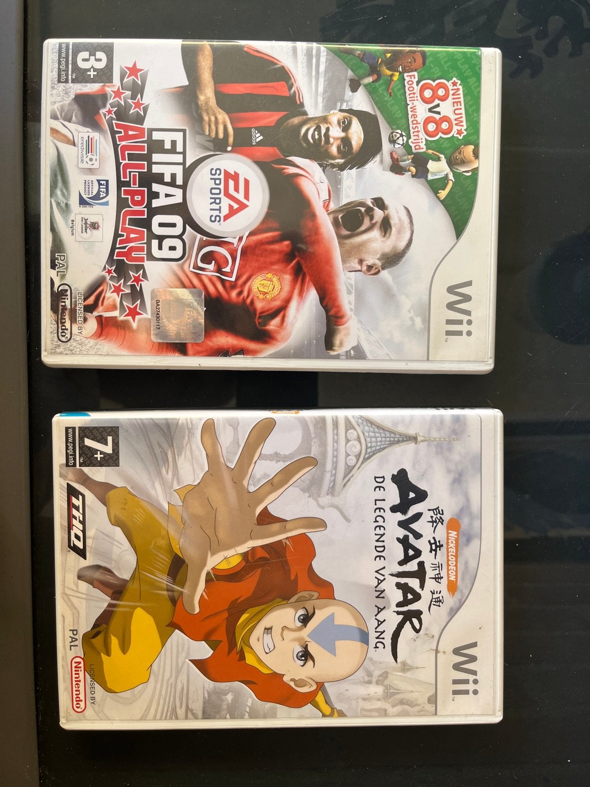 FIFA 09 & Avatar: De Legende van Aang - Wii Games, Gebruikt, 1 speler, Eén computer, Ophalen of Verzenden