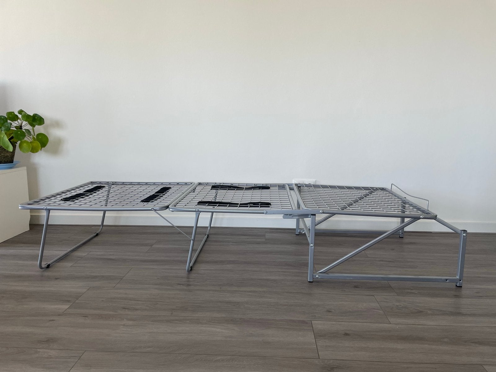 Opvouwbaar logeerbed met lattenbodem, Ophalen, Gebruikt, Eenpersoons, 80 cm