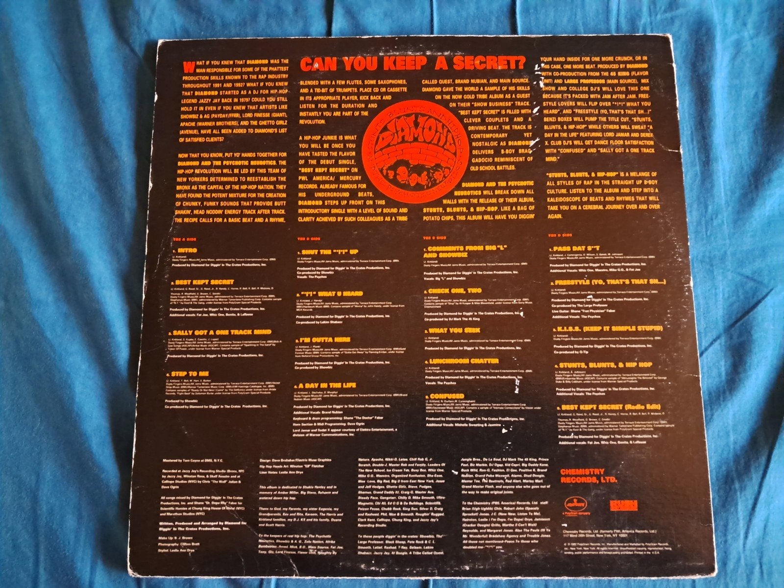 Diamond D and... - Stunts, Blunts & Hip Hop 2xLP (1992) US, Cd's en Dvd's, Gebruikt, Verzenden, Dubbel-LP, 12 inch