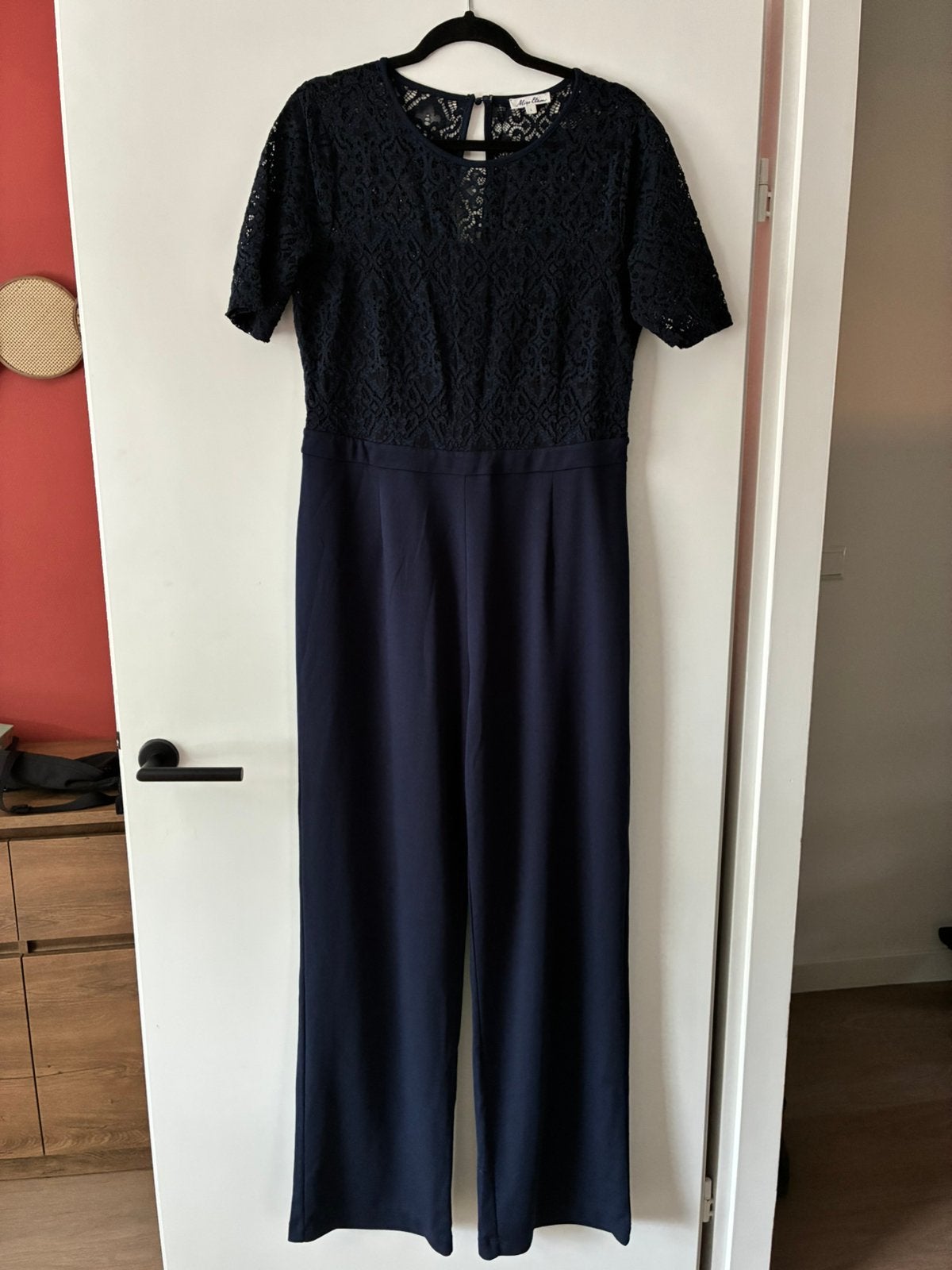 Jumpsuit Miss Etam - Donkerblauw met kant - In super staat!, Kleding | Dames, Blauw, Maat 42/44 (L), Ophalen of Verzenden, Zo goed als nieuw