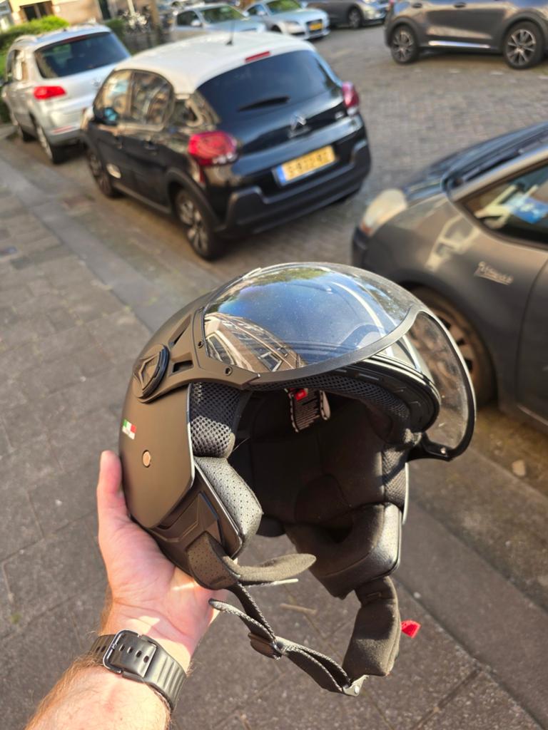 Vito Helmets Jethelm Mat Zwart Maat L, Motoren, Kleding | Motorhelmen, Ophalen