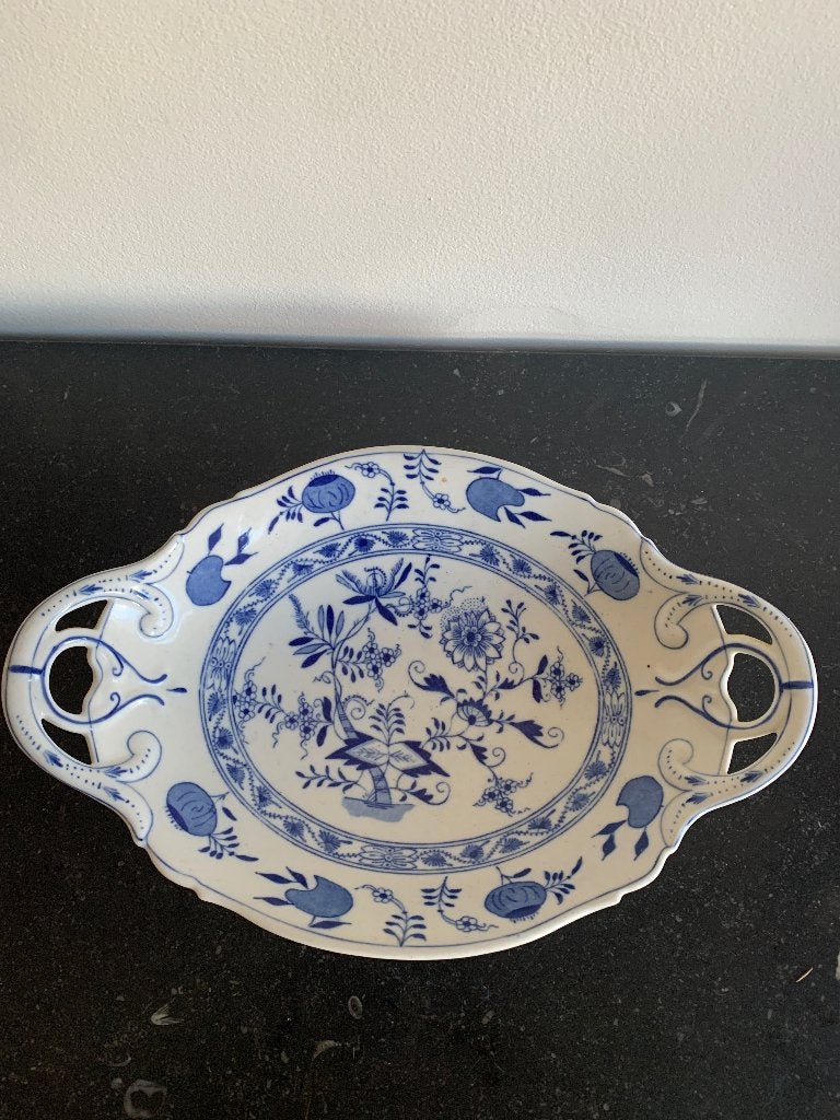 2 Schalen blauw wit, Ophalen of Verzenden