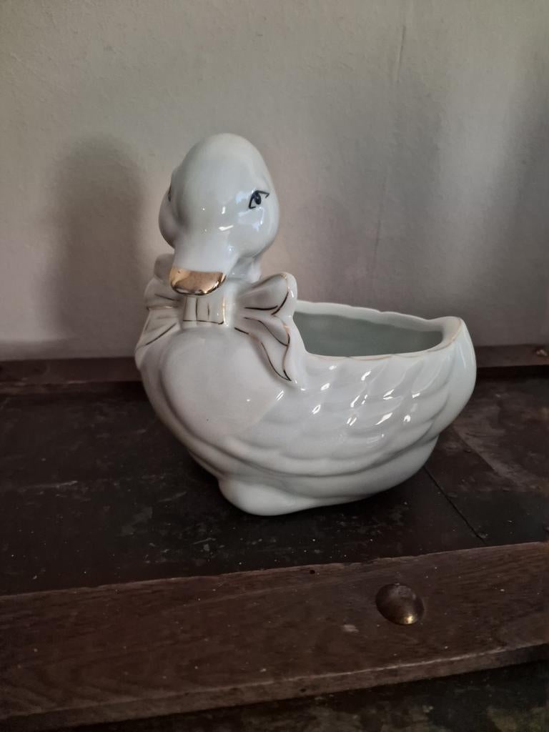 Vintage planten bakje - eend, Ophalen of Verzenden