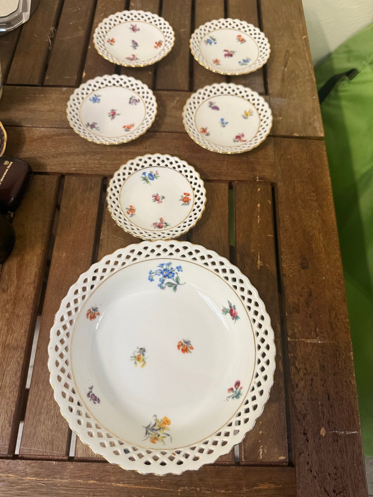 Schumann Bavaria porseleinen schaaltjes met bloemdecor, Ophalen of Verzenden