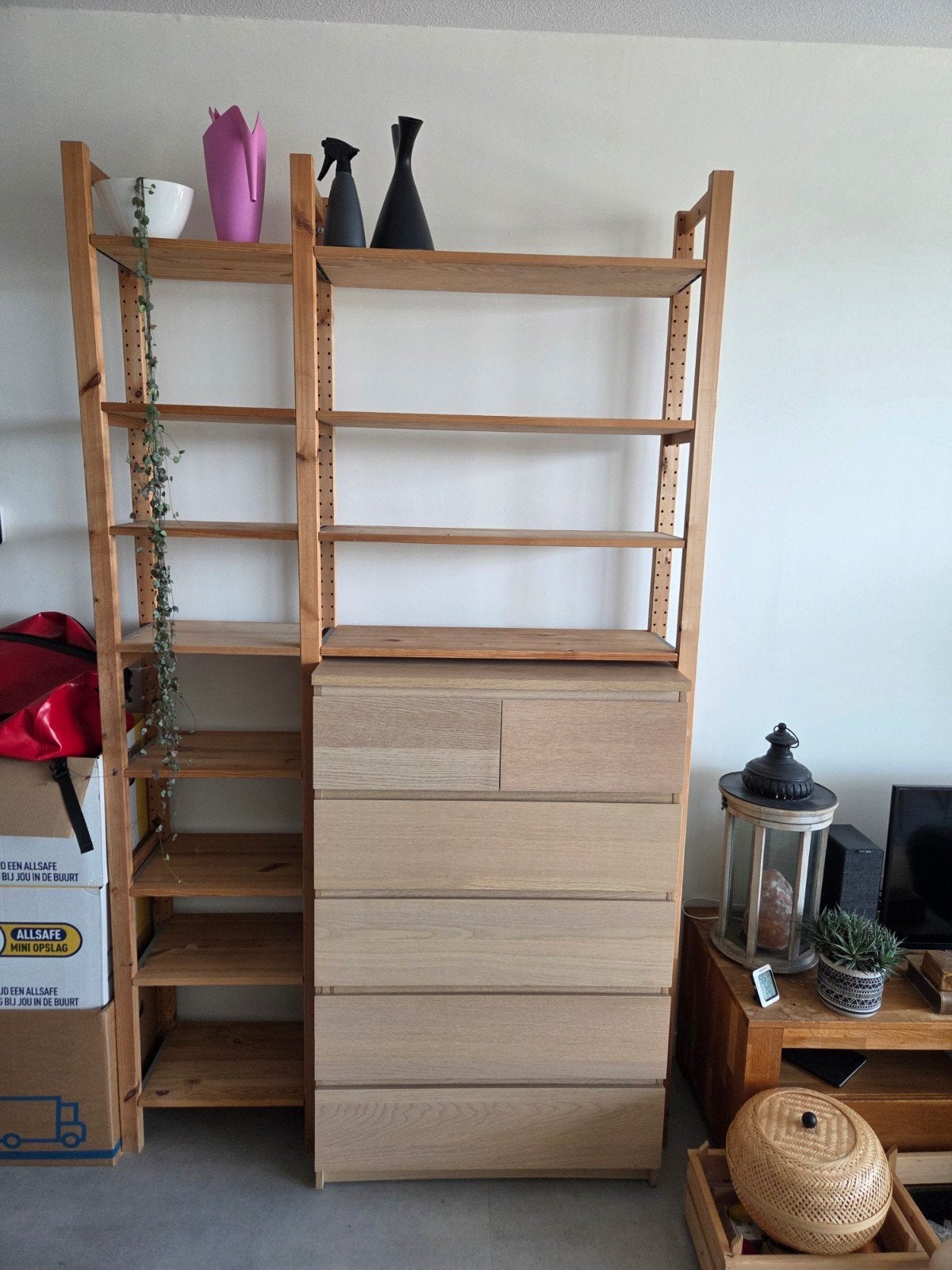 Alle onderdelen om een IKEA IVAR kast te maken, Ophalen, Met plank(en), 200 cm of meer, 50 tot 100 cm