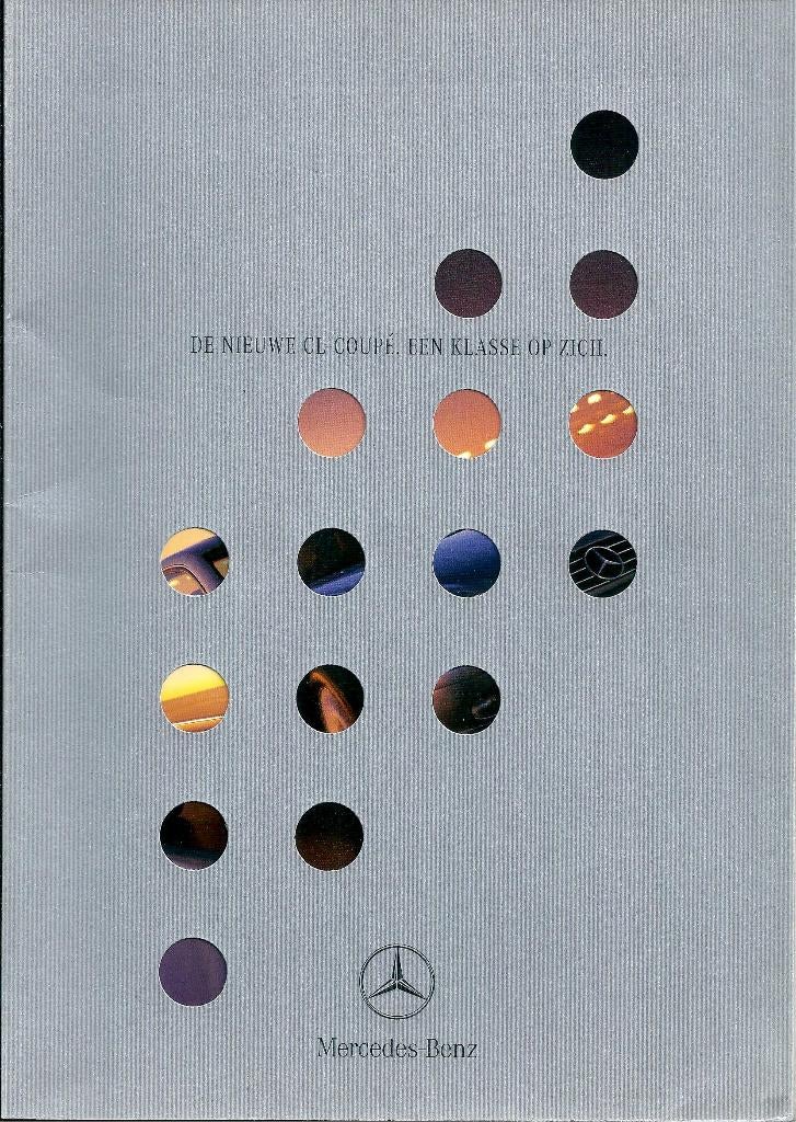 Brochure Mercedes CL Coupe Februari 1999, Ophalen of Verzenden, Gelezen, Mercedes