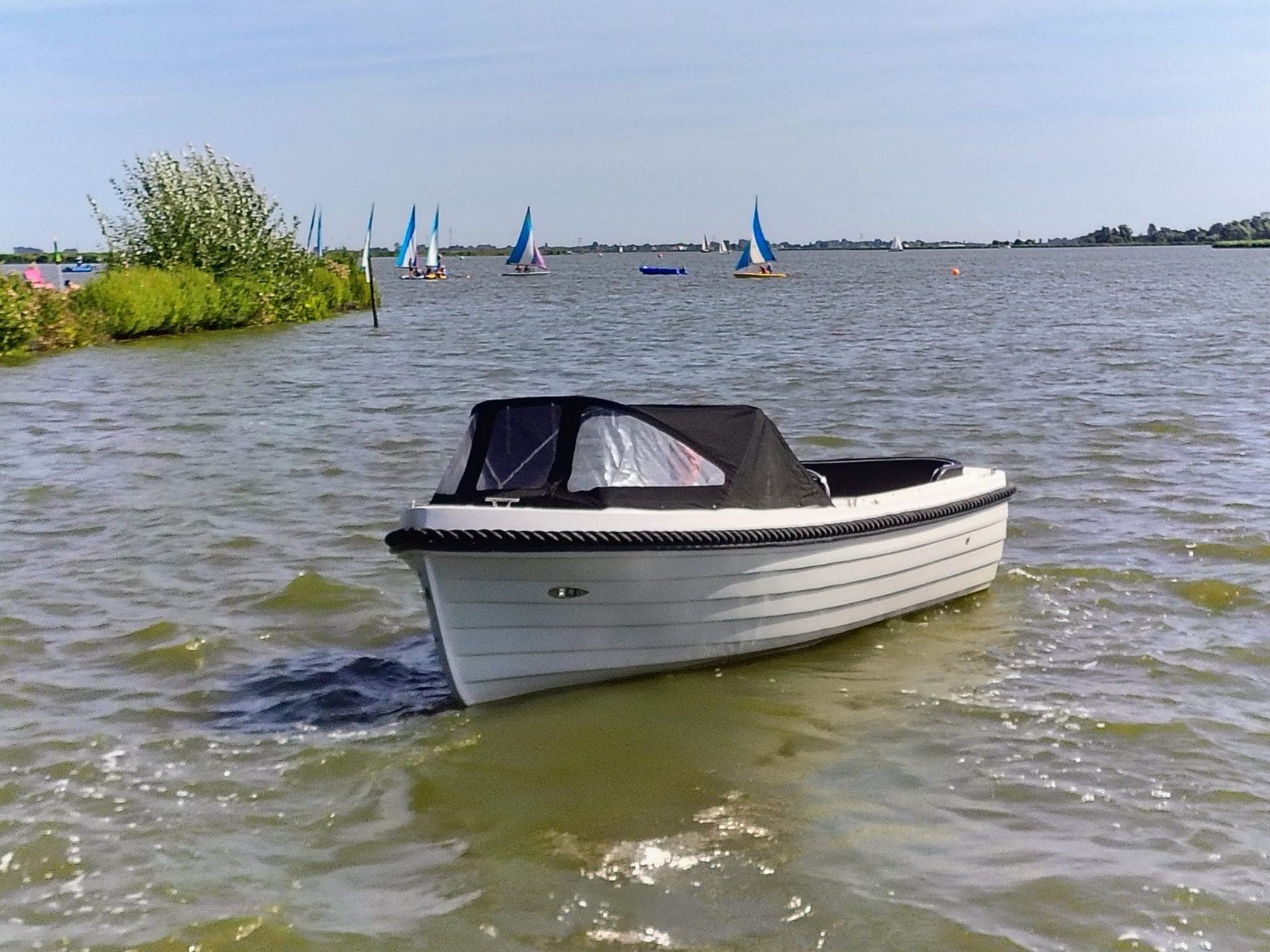 Maxima 485 sloep met Honda 10pk bouwjaar 2018 (incl trailer), Watersport en Boten, Ophalen, 10 pk, Zo goed als nieuw, Buitenboordmotor
