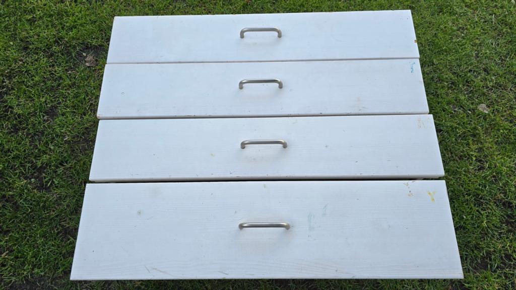 Lundia ladeset 80x30 - 1x 20cm, 3x 14.5cm hoog, Gebruikt, Klassiek, Functioneel, 3 of 4 laden, Minder dan 100 cm