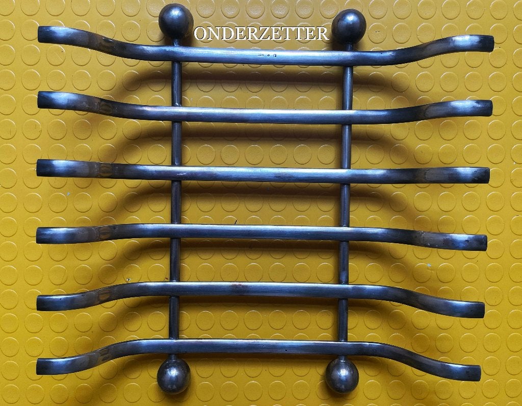 Verzilverde onderzetter, lepeltjes & suikertang, Antiek en Kunst, Ophalen of Verzenden