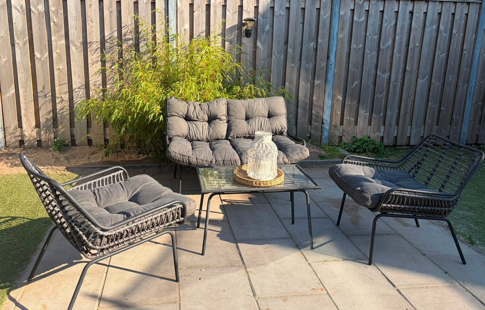 Mooie moderne loungeset, Tuin en Terras, Ophalen, Zo goed als nieuw