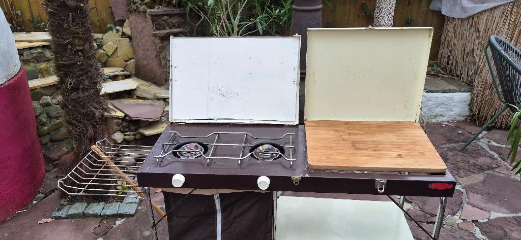 Originele retro camping tafel, Ophalen, Gebruikt, Campingtafel