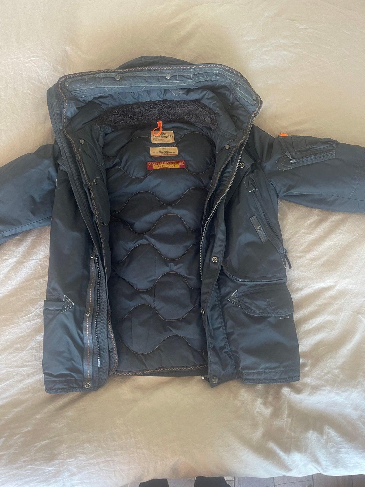 Parajumpers Anchorage Winterjas - Donkerblauw, Maat M, Ophalen of Verzenden, Gedragen, Maat 48/50 (M), Blauw