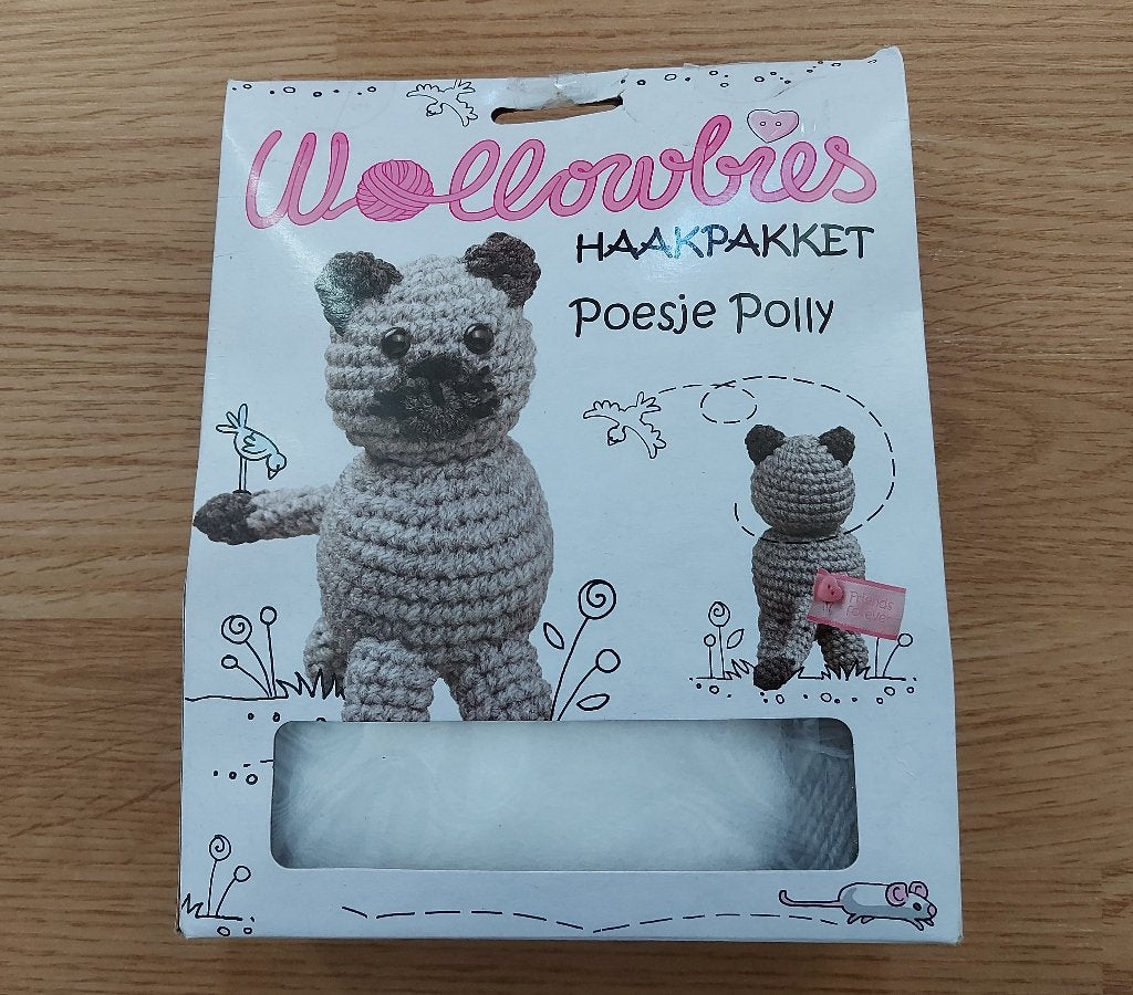 Haakset Poesje Polly, Hobby en Vrije tijd, Breien en Haken, Ophalen of Verzenden, Nieuw, Haken, Wol of Garen