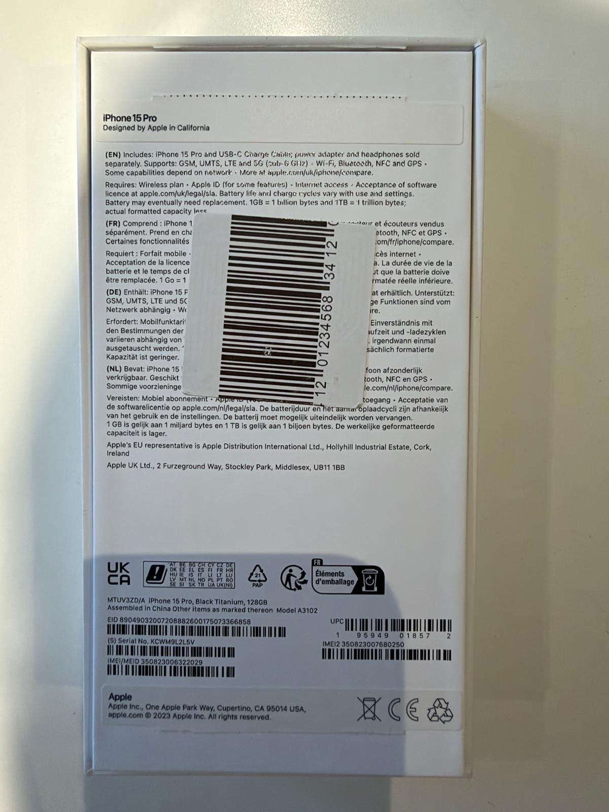 Foto 4 van Zeer nette iPhone 15 Pro! Krasvrij! 128gb