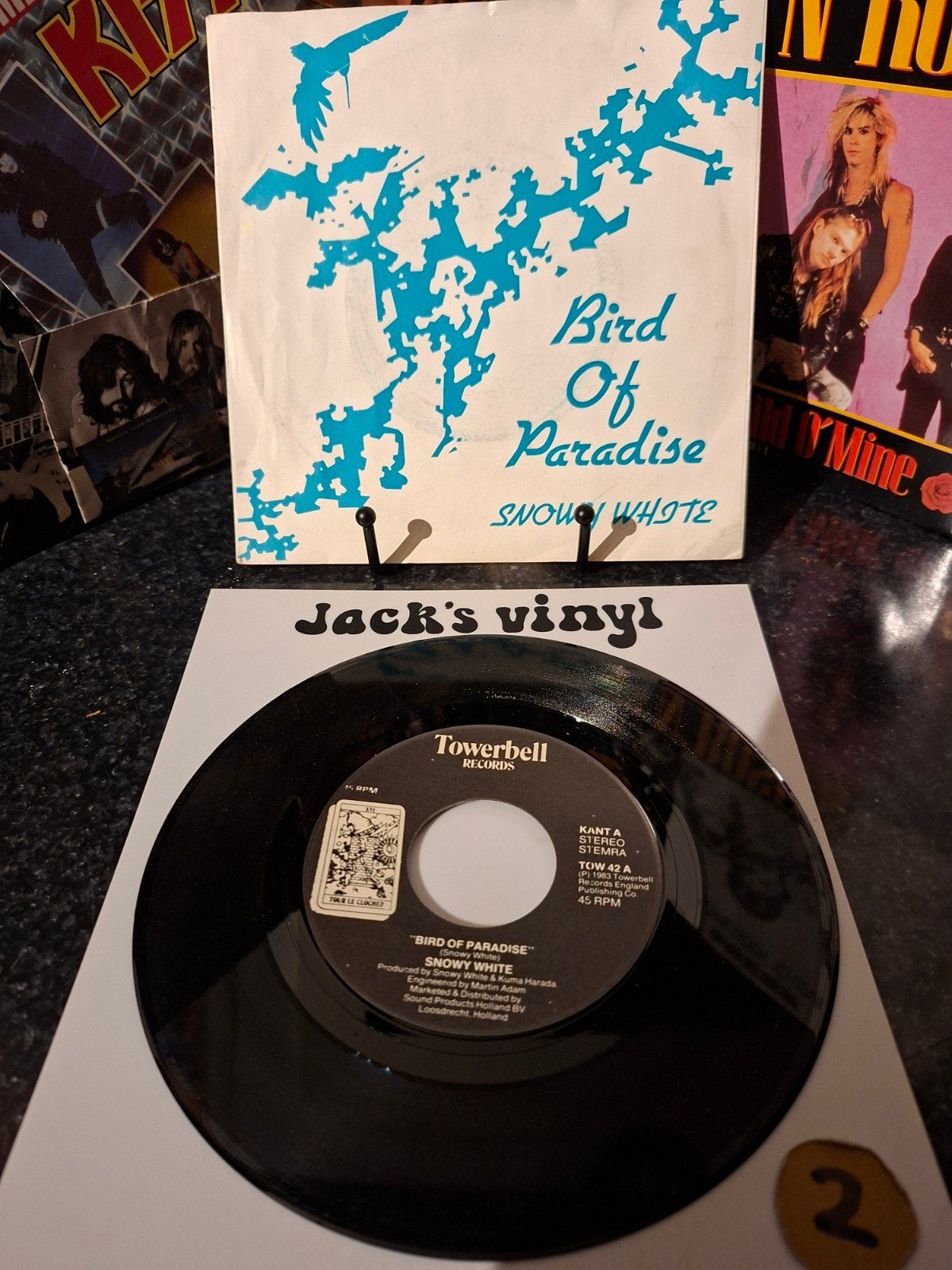 Snowy White - Bird Of Paradise (Single, 1983)  2, Cd's en Dvd's, Vinyl | Pop, Fotohoes, Ophalen of Verzenden, Gebruikt, 7 inch