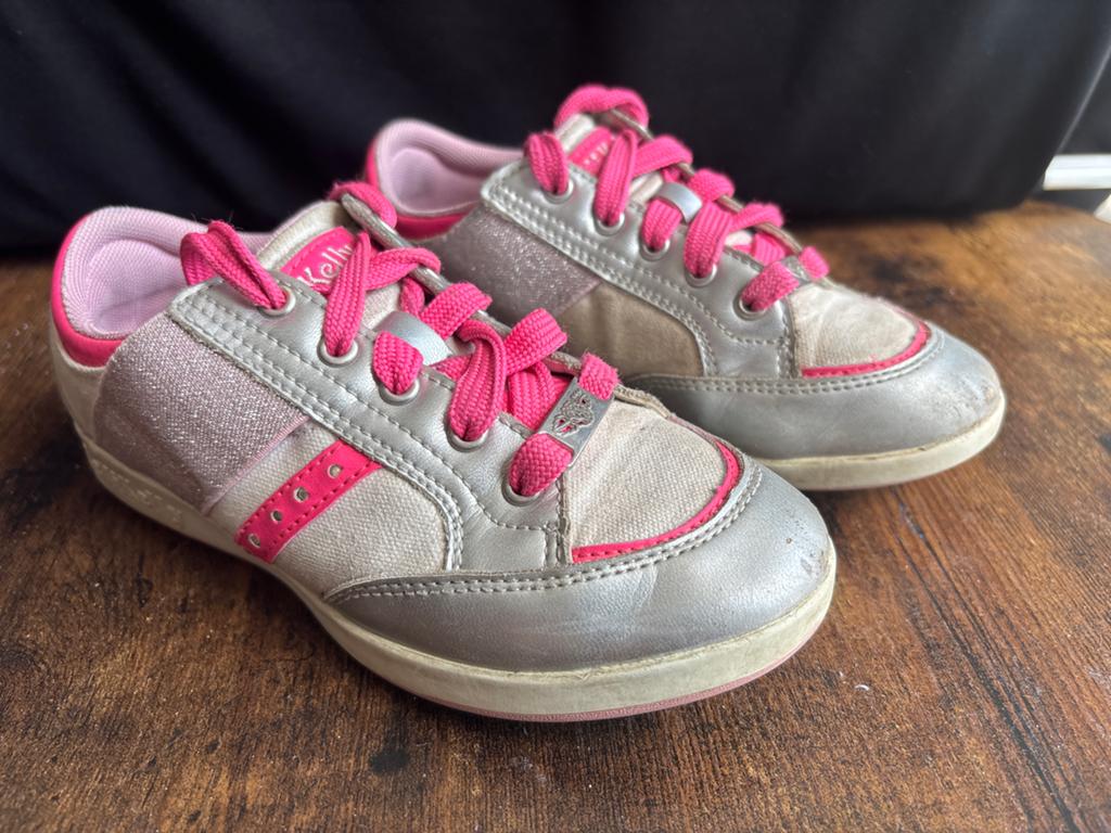Lelli Kelly - Meisjes sneakers zilver/roze maat 33, Ophalen of Verzenden, Gebruikt, Meisje, Schoenen