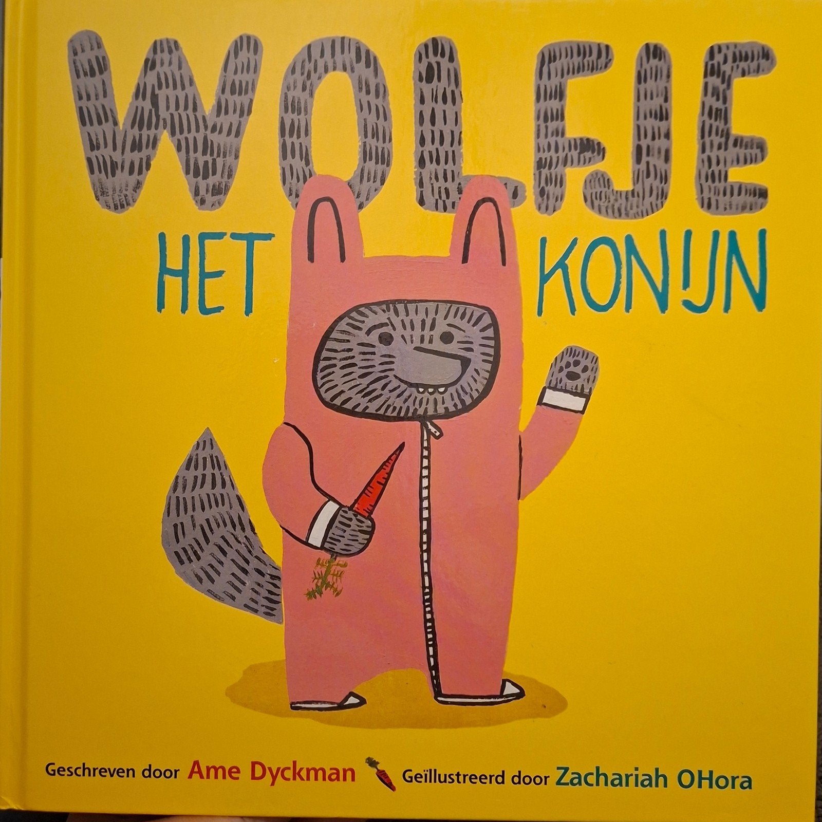 Ame Dyckman - Wolfje het Konijn, Boeken, Ophalen of Verzenden, Zo goed als nieuw, Ame Dyckman