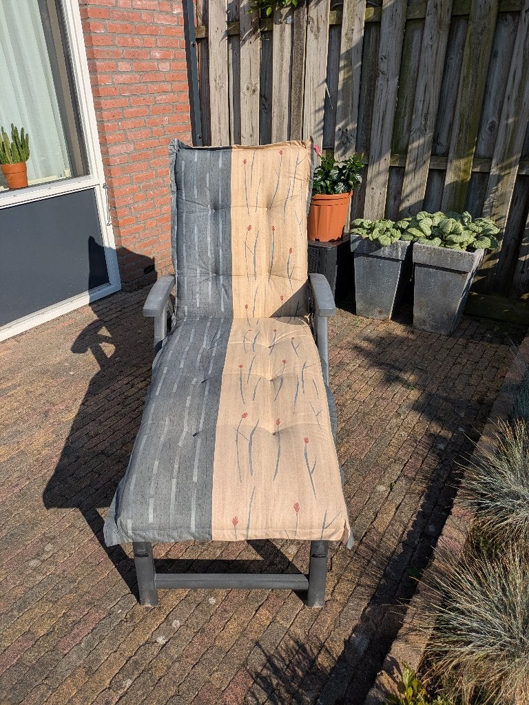 Hartman tuin ligbed, Ophalen, Gebruikt, Kunststof, Verstelbaar