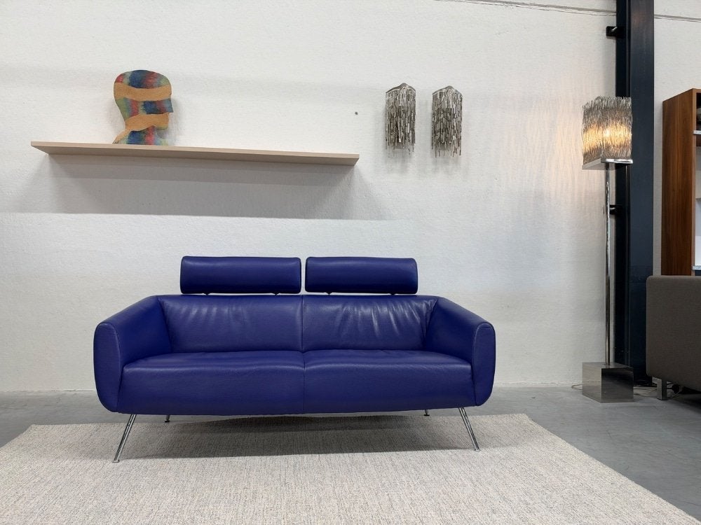 Leolux Marabeau Bank 2,5 zits Senso Indigo 181, Leolux, Info@leolux.nl, Montis Artifort Pode Gelderland Design on Stock Label Vandenberg