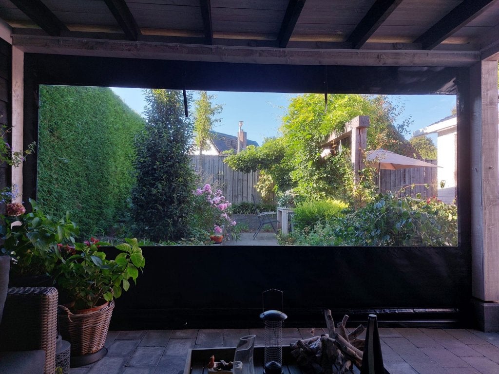 PVC zijwand overkapping met groot raam, Tuin en Terras, Ophalen, Zo goed als nieuw, Overige typen