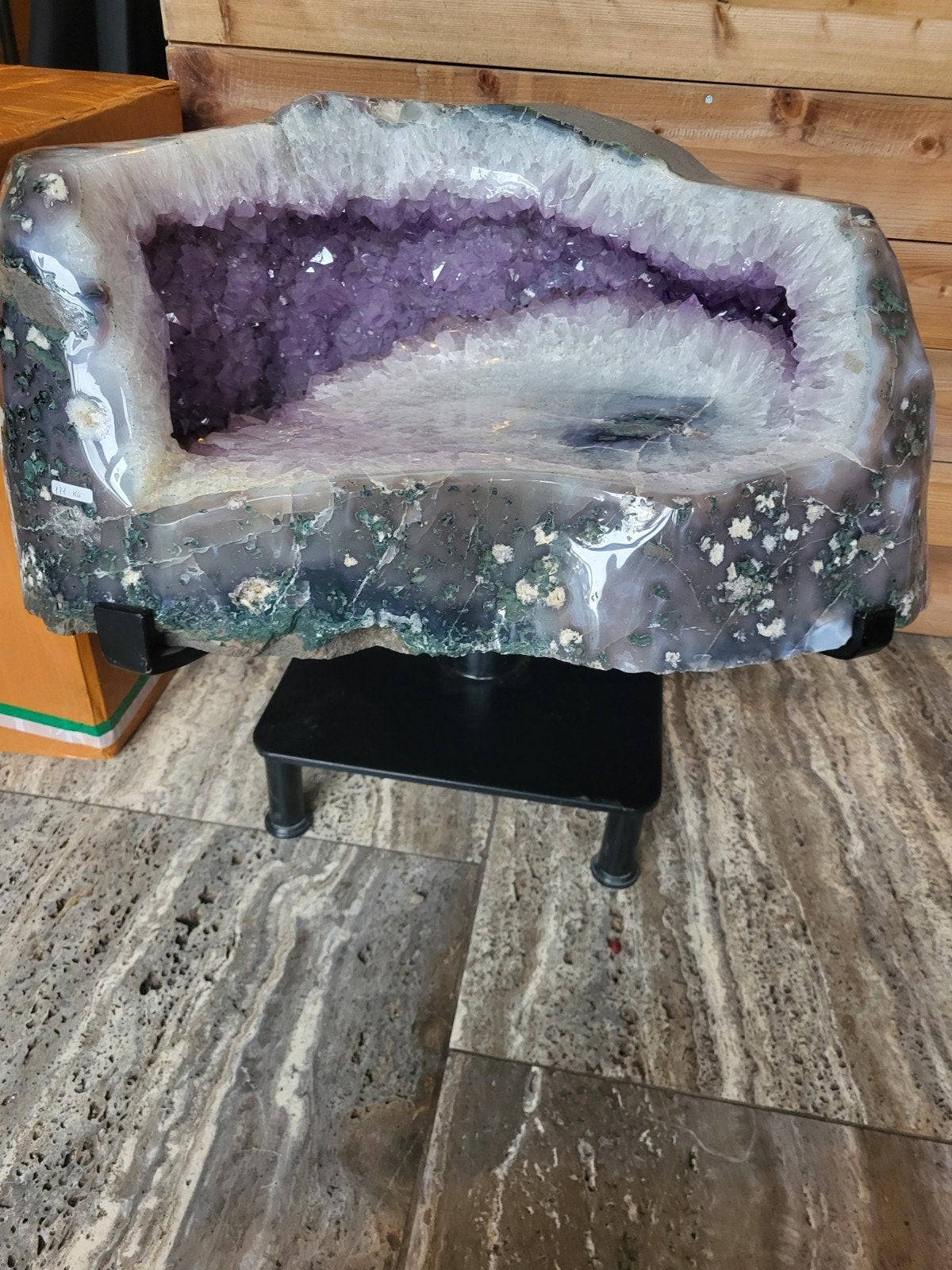 Unieke Amethist Geode Stoel - Prachtig & Comfortabel, Sieraden, Tassen en Uiterlijk, Edelstenen, Ophalen, Gebruikt