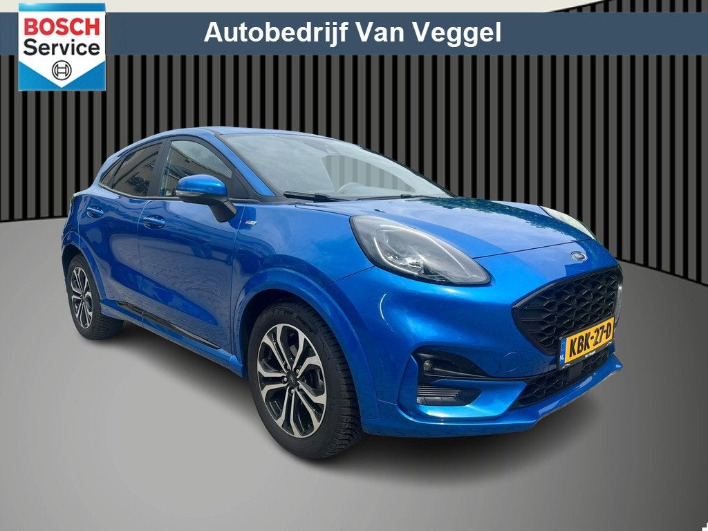 Ford Puma 1.0 EcoBoost Hybrid ST-Line virtual cockpit, stoel, Voorwielaandrijving, Stof, Blauw, Bedrijf
