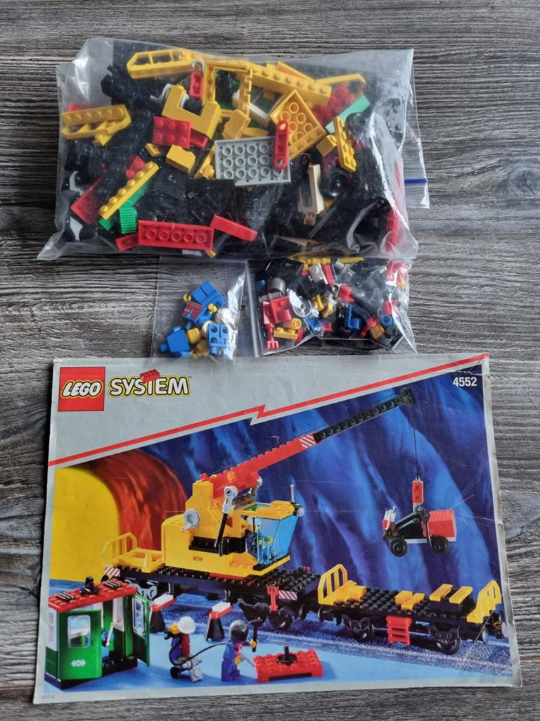 LEGO City Train 4552 Cargo Crane Trein (COMPLEET), Compleet, City, Lego, Ophalen of Verzenden
