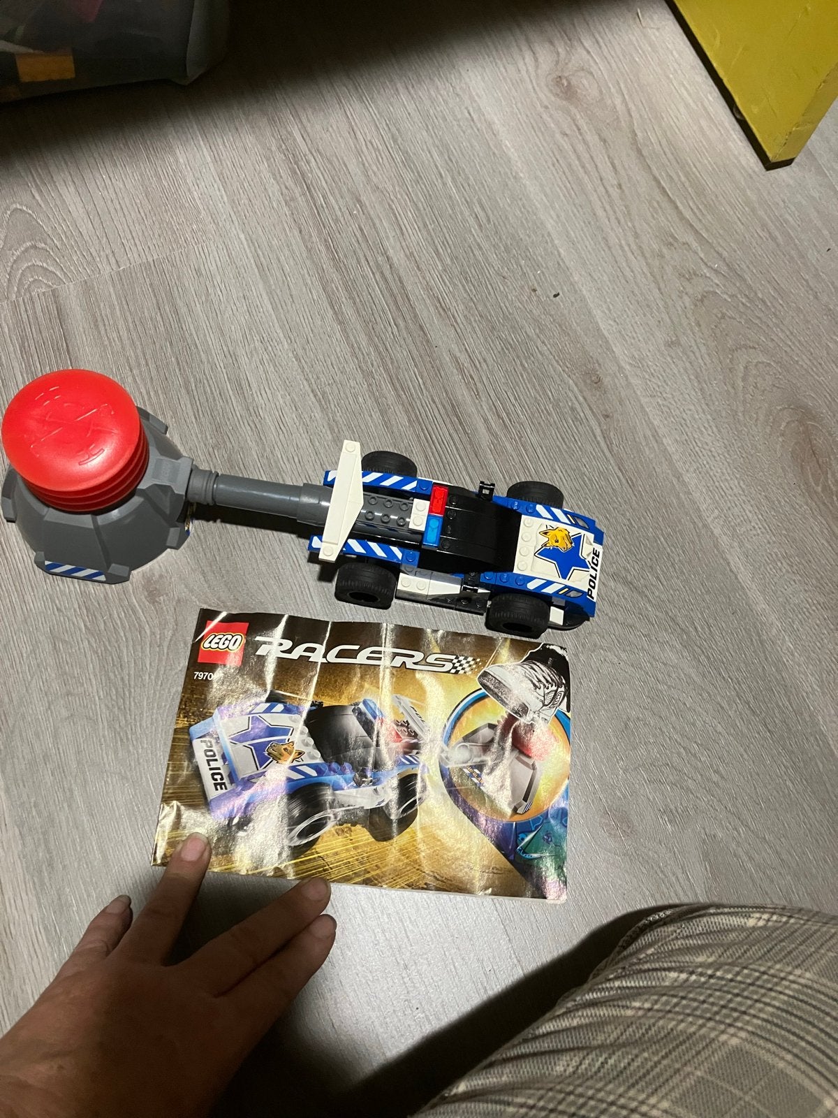 Lego Racers 7970 Politie Auto - Mist 1 sticker, Gebruikt, Lego, Ophalen of Verzenden, Racers