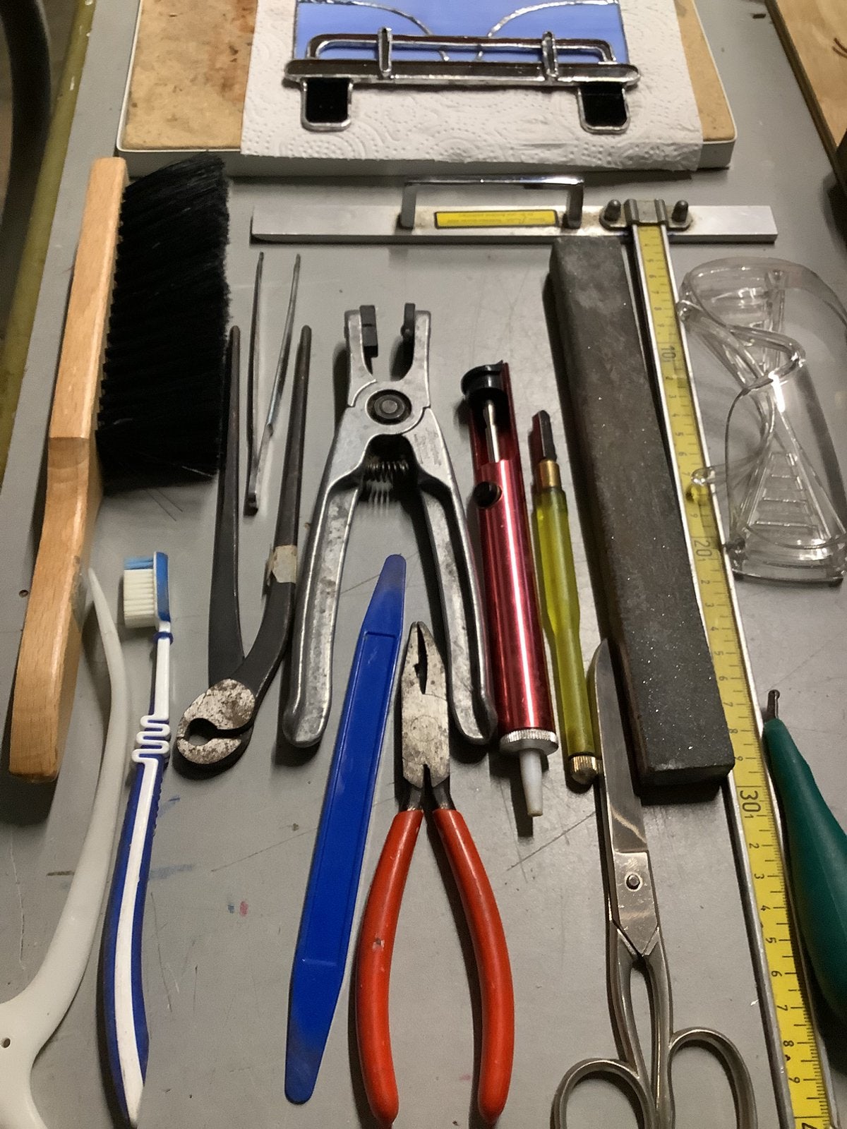 Glas-in-lood gereedschap, Hobby en Vrije tijd, Overige Hobby en Vrije tijd, Ophalen of Verzenden, Gebruikt