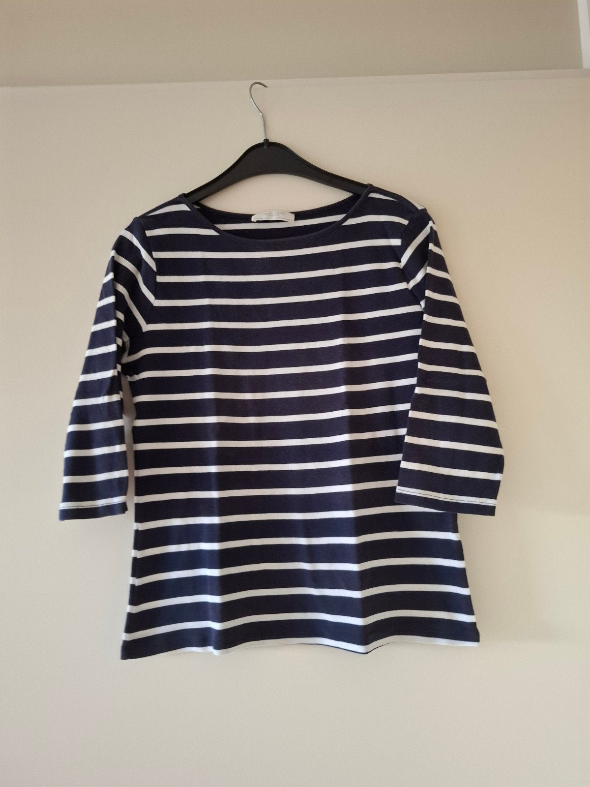 blauw/witte trui 3/4 mouw katoen zara maat 40 2 euro, Maat 38/40 (M), Blauw, Zara, Ophalen of Verzenden