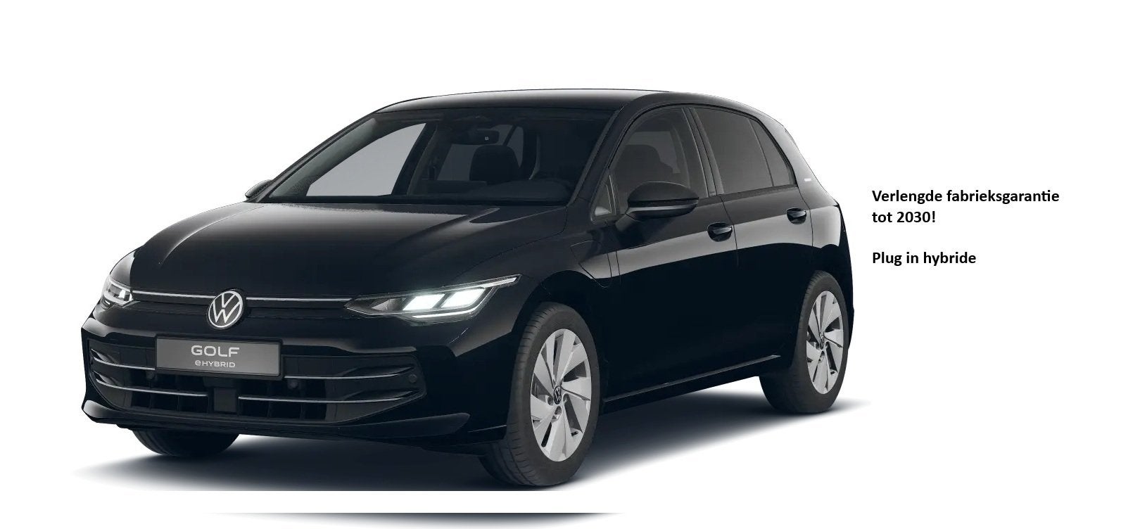 Volkswagen Golf 1.5 eHybrid 204PK PLUG IN. LIFE NAVI/CARPLAY, 4 cilinders, Zwart, Bedrijf, 91 km/l