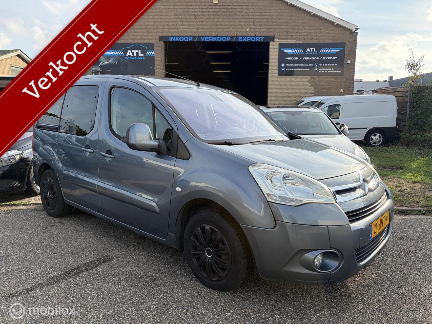 Citroen Berlingo 1.6 Benzine NIEUWE APK. Airco 2x schuifdeur, Auto's, Voorwielaandrijving, Dealer onderhouden, Gebruikt, 4 cilinders