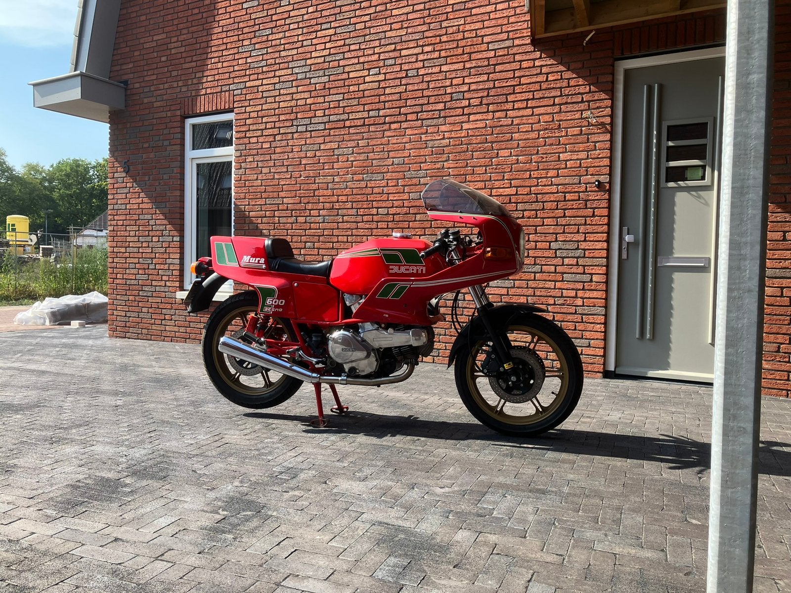 Ducati Pantah 600SL, 2 cilinders, Sportuitlaat, Nieuw, Motorrijbewijs A