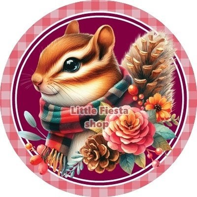 lf1056 ouwel eekhoorn 20x4,7cm eetbare cupcake rondjes, Ophalen of Verzenden, Nieuw, Cupcakes, Versiering