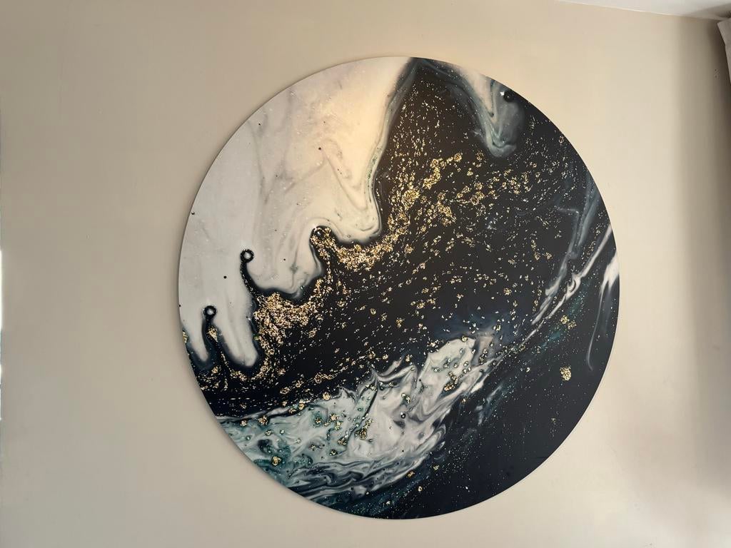 Wanddecoratie/ Wandcirkel hip orgnl 140 cm, Ophalen, Meerkleurig, Zo goed als nieuw, Kunststof